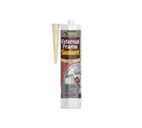 Everbuild External Frame Sealant - Interior And Exterior Use - Permanently Flexible - Mould-Resistant - Stone - 290ml