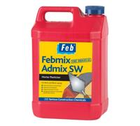 Everbuild Febmix Admix Sw - 5L - Air Entraining Plasticiser For Bricklaying & Plastering Mortar - Workability & Reduces Cracks
