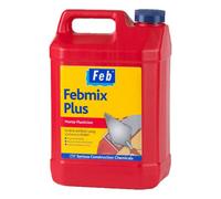 Everbuild Febmix Plus Mortar Plasticiser - Dark Brown, 5L - Air Entraining - Enhanced Workability & Freeze-Thaw Resistance