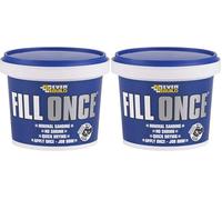 Everbuild Fill Once Ready Mixed Filler - Fills in One Go - Quick Drying - White - 325 ml (Pack of 2)