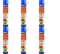 Everbuild Fix and Fill Quick Setting Expanding Foam, 750 ml EVFF7 (Pack of 6)
