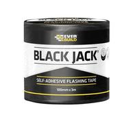Everbuild Fldiy100 Black Jack Flashing Tape, Diy 100mm X 3M Evbfldiy100