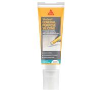 Everbuild General Purpose Silicone Sealant - Waterproof - Suitable for Interior and Exterior Use - White - 80ml