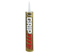 Everbuild Griptite - Solvent Based Extra Tough Multi-Purpose Adhesive - for Interior and Exterior Use - High Grab - Buff Colour - 350ml Cartridge