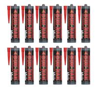 Everbuild Gun A Nail High Strength Building Adhesive White 295 Ml (Pack Of 12) - Gap Filling, Quick Grab Building