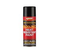 Everbuild Heat Resistant Paint - High Temperature Resistance - Easy To Apply - Black - 400ml