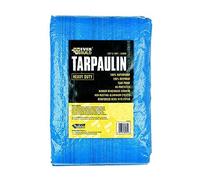 Everbuild Heavy Duty Tarpaulin, Blue, 12 ft x 9 ft (3.6 m x 5.4 m) | Waterproof And Tear Resistant