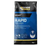Everbuild Jetcem Rapid Repair Cement - Grey, 6Kg - Fast Setting Patch Repair Mortar - Sets In 30 Minutes