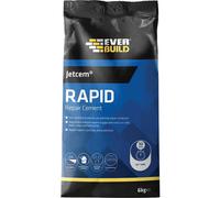 Everbuild - Jetcem Rapid Set Cement - Internal And External Use - Ideal For Repairing Cement - Easy Mix Formula - Fast-Setting - Grey - 3kg Bag