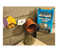 Everbuild - Jetcem Rapid Set Cement - Internal And External Use - Ideal For Repairing Cement - Easy Mix Formula - Fast-Setting - Grey - 6kg Bag