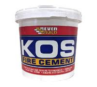 Everbuild Kos Fire Cement - Buff, 6Kg - Heat Resistant Cement Fireproof Mortar Up To 1250 C For Fireplaces - Stoves & Flues