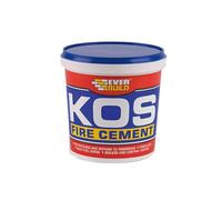 Everbuild KOS Fire Cement Cartridge - Ready to Use - Resistant to Temperatures Up To 1250˚C - Black - 500g