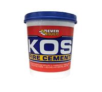Everbuild KOS Fire Cement Cartridge - Ready to Use - Resistant to Temperatures Up To 1250˚C - Buff - 2kg