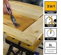 Everbuild LJUN05 Triple Action Kills Protects and Preserves Wood Treat