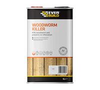 Everbuild Lumberjack Woodworm Killer - Overpaintable - Ready To Use - Fast Drying - Clear - 5 Litre