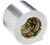 Everbuild Mammoth Aluminium Tape - Heat Resistant to 180°C - Light Reflective - Excellent Moisture Resistance - Silver - 100mm x 45m