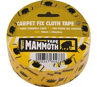 Everbuild Mammoth Capet Fix Cloth Tape, Clear, 50 mm x 25 m