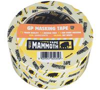 Everbuild Mammoth General Purpose Trade Quality Masking Tape - Suitable for Paint Masking - Off White - 38mm x 50m