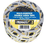 Everbuild Mammoth Multi-Purpose Double Sided Tape, White/Clear, 50 mm x 25 m
