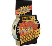 Everbuild Mammoth Powerful Grip Tape, Reinforced Double Sided Tape, Clear, 12 mm x 2.5 m