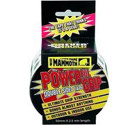 Everbuild Mammoth Powerful Grip Tape - Reinforced Double Sided Tape - Heavy Duty - Clear - 50mm x 2.5m