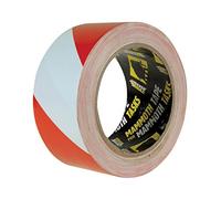 Everbuild PVC Hazard Tape Red / Black 50mm 33m