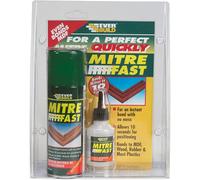 Everbuild Mitre Fast Two Part Bonding Kit, 50 g Adhesive / 200 ml Activator