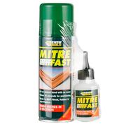 Everbuild Mitre Fast Two Part Bonding Kit, 50g Adhesive / 200ml Activator | Suitable For Mitre Joints - Industrial Grade
