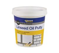 Everbuild Linseed Oil Putty 101 Multi-Purpose - Suitable for Single Pane Glass - Natural - 500g