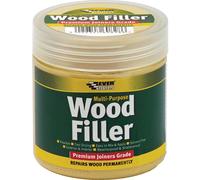Everbuild Multipurpose Wood Filler - Suitable for Indoor and Outdoor Use - Sandable - Light Oak - 250ml