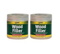 Everbuild Multipurpose Wood Filler - Suitable For Indoor And Outdoor Use - Sandable - White - 250ml (Pack of 2)