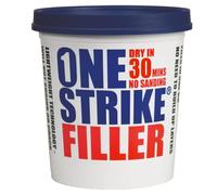 Everbuild - One Strike - Multi-Purpose Quick-Drying Filler - One-Time Application - White - 1 Litre Tub