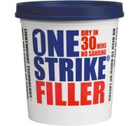 Everbuild One Strike Multi-Purpose Quick-Drying Filler One-Time Application White 1 Litre Tub