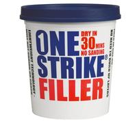 Everbuild - One Strike - Multi-Purpose Quick-Drying Filler - One-Time Application - White - 250 ml Tub