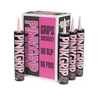 Everbuild Pinkgrip Building Adhesive 350ml - 12 Tubes Pink Grip