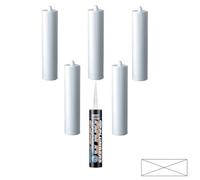 Everbuild Plumbers Gold Sealant Adhesive In Clear 300Ml Size Pack Of 6