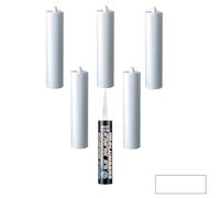 Everbuild Plumbers Gold Sealant Adhesive In White 300Ml Size Pack Of 6