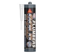 Everbuild PLUMBGWE-EBD Plumbers Gold Sealant and Adhesive with Mould Shield, White, 290 ml