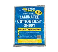 Everbuild Professional Laminated Cotton Dust Sheet, 12 ft x 9 ft (3.7 m x 2.7 m)