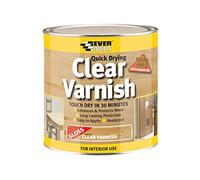 Everbuild Quick Drying Clear Varnish, Gloss Finish, 2.5 Litre