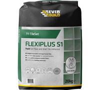 Everbuild Sika 486660 711 Tileset Flexiplus Tile Adhesive Grey 20Kg