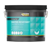 Everbuild 702 Water Resistant Tile Adhesive - Ready Mixed - Acrylic Based - Water Resistant - High Strength - Off White - 7.5kg