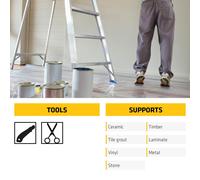 Everbuild Roll & Stroll Hard Surface Protector - Self-Adhesive - Totally Waterproof - Transparent Blue - 600mm x 25m