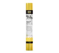 Everbuild ROLL75 Roll and Stroll Premium Carpet Protector | Self Adhesive Floor Protection for Carpets, Yellow, 600mm x 75 m