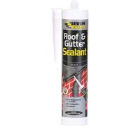 Everbuild Roof & Gutter Sealant, Butyl Based Sealant and Adhesive for Roofing, Black, 295 ml