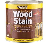 Everbuild Satin Wood Stain - Indoor And Outdoor Use - Weatherproof - UV-Resistant - Quick Drying - Solvent Free - Clear - 750ml