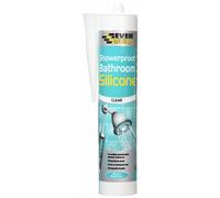 Everbuild Showerproof Bathroom 280ml Clear Home General Purpose Silicone Sealant