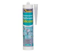 Everbuild Showerproof Bathroom Silicone, White, 280Ml (Anti Fungal)