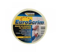 Everbuild Scrim Tape EuroScrim - Self-Adhesive High-Tack - Off White 48mm x 90m