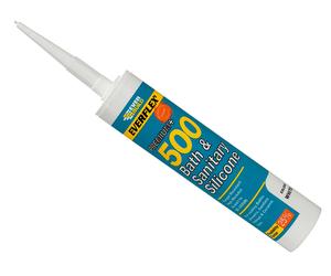 Everbuild Sika 484839 500 Bath & Sanitary Silicone Sealant Ivory 290Ml
